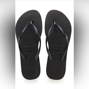 Havianas Slim Black Womens Flip Flop